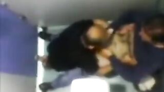 A camera left in the toilet captured some unexpected gay action