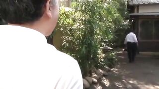 A beautiful Asian girl is having sex and she ends