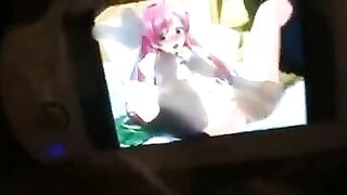 Hentai liked to masturbate with her favorite hentai