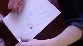 Instead of lessons, the guy fucked his mother, who was a great slut
