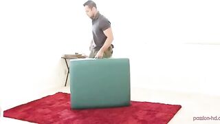 A masseur fucked a client on the massage table, showcasing intense passion