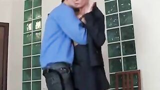 A mature Russian lady fucked her young boss-boy