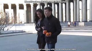 After a romantic dinner, a man finished with a passionate point