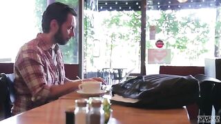 The guy picked up an Asian beauty from the cafe and fucked her hard