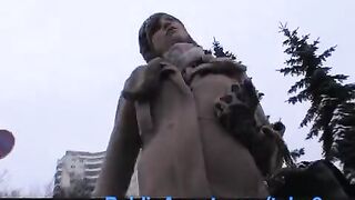 Street girl agreed to have sex for money with a stranger in HD