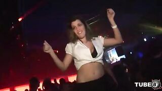 A group of students arranged an erotic party and fucked with each other