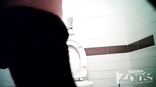 A hidden camera was secretly filming in the toilet of a store