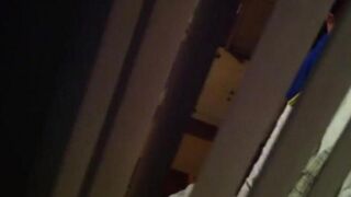 Hides a camera and shoots sex of neighbors