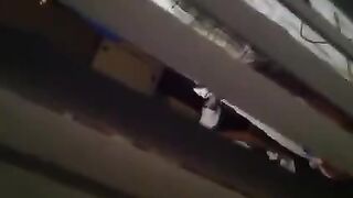 Hides a camera and shoots sex of neighbors
