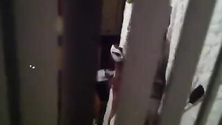 Hides a camera and shoots sex of neighbors