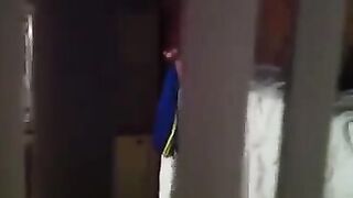 Hides a camera and shoots sex of neighbors