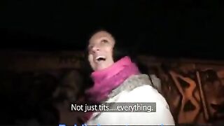 The guy fucked brunette with a nice butt in the toilet for money