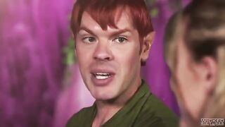 Peter Pan made two mermaids suck his dick in an FFM threesome
