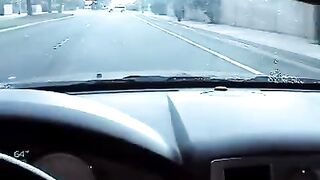Nikki made a blowjob right in the car, it was quite a risky spot