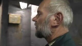 Rough sex in prison style with a small teen