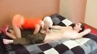 A girl could not resist her brother's desires