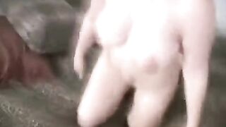 A husband got his dick sucked by his wife without any hair