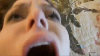 The man got a blowjob from a hairy cunt