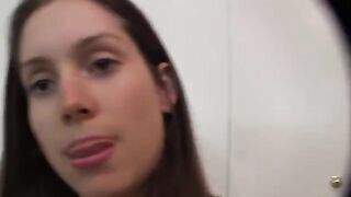 A beautiful woman has sex orally at home in high quality