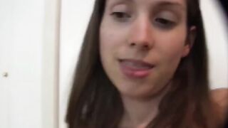 A beautiful woman has sex orally at home in high quality