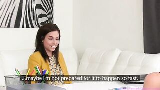 Lesbian casting with sexy agent Tracy Lindsay and her friend