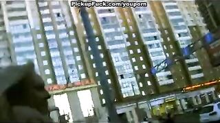 Guy ordered a hooker and fucked her on the street