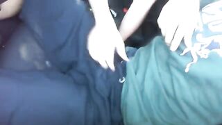 A blonde decided to please her lover in the car right away