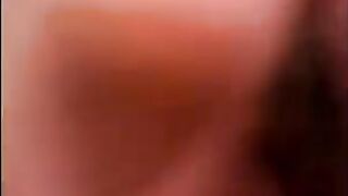 The man stuck his friend's dick in her mouth and made her give a blowjob