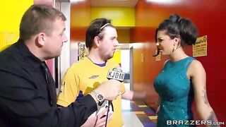 A group of guys fuck a girl in the crowd, capturing every angle