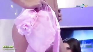 The first episode of the underwear fashion show has started. Watch it!