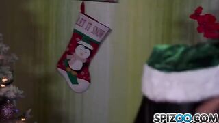 Two Snow Maidens got fucked by Santa Claus in a hot threesome