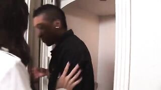 Dark-skinned correspondent fucked juicy Sasha Gray in a steamy scene