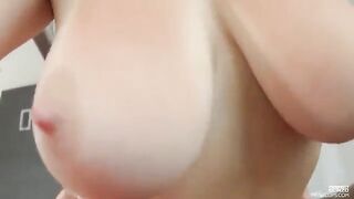 The stepfather caressed his stepdaughter, who was also magnificent