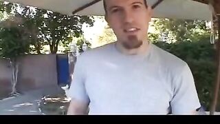 The beauty sucks the nipple and inserts it into her pussy