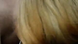 A winter blowjob in the street, captured in all its raw glory