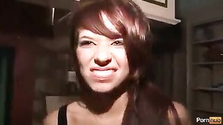 A girl masturbates with a toy in her panties, mimicking the sensual solo sessions often seen in similar videos like "I decided to stretch my pussy while the guy is not at home. Solo with toys," where women explore their bodies with toys, sometimes even we