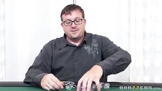 He lost a game and had to pay with his ass in cards
