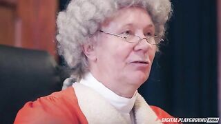 Fingered pussy of sexy blonde with big tits in 4K - 60fps