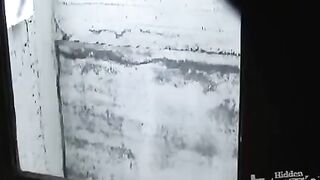 A peeping guy shoots girls in the toilet from below
