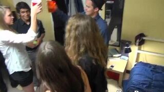 Instead of paying, the girls offered the collector a rave party to solve their debt