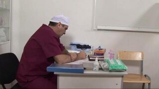 The doctor used a pussy extender on his patient in the hospital