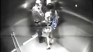 A secret hotel room sex was captured by a spy camera