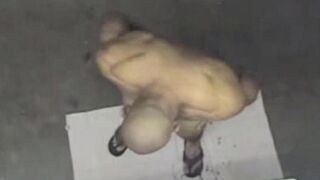 A hot naked guy was filmed in the shower with a hidden camera