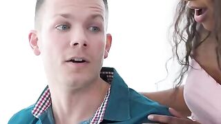 Demi Sutra massages her bestie’s cock before his big date