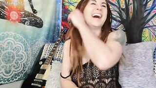 A funny hirsute girl got undressed and brought herself to orgasm