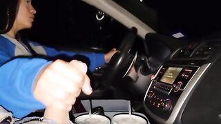 Exclusive content with a sexy step sister who begs for your cum in the middle of the highway