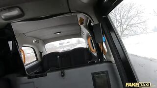 Asian chick pisses in the street after getting out of Fake Taxi