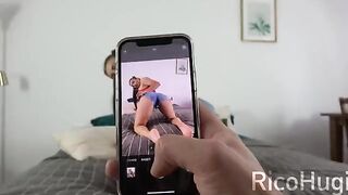 Guy fucked his stepsister while she was on the phone with her boyfriend