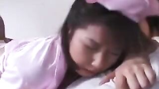 He washed the dick from the pussy and clogged the cum into it