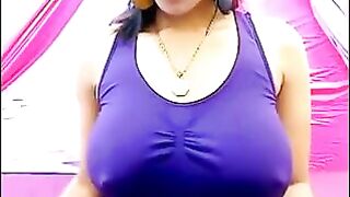 Pussy wet and excited, nipples poking through T-shirt